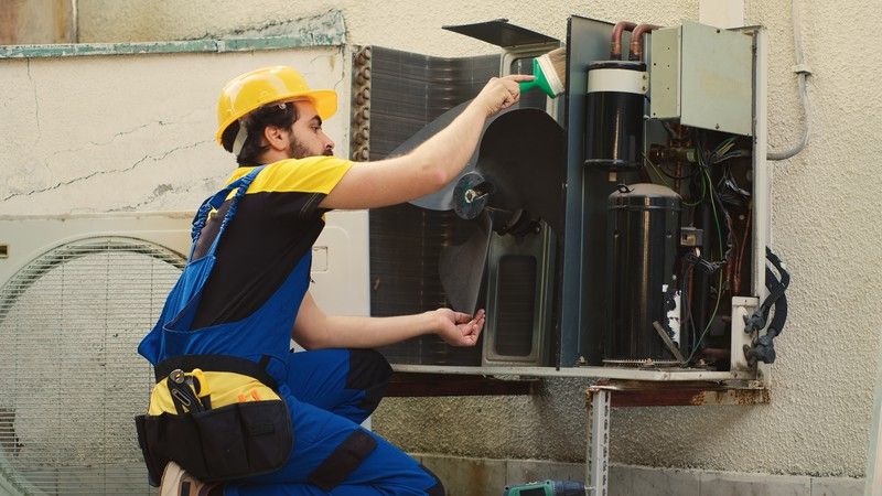 Ventilador exterior y conductos: limpieza regular