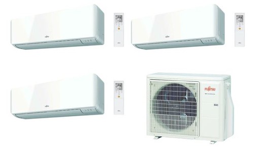 Aire acondicionado 3x1 Fujitsu AOY71M3-KB + ASY35MI-KMC + ASY25MI-KMC +ASY25MI-KMC WiFi