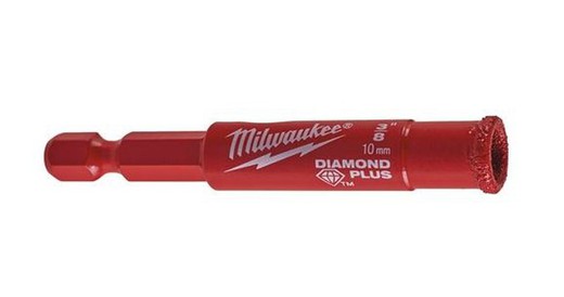 Broca Milwaukee Diamond Max 10 mm 1/4" Hex