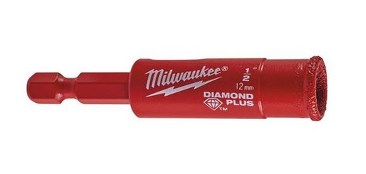 Broca Milwaukee Diamond Max 12 mm 1/4" Hex
