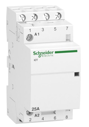 Contactor modular Schneider Electric A9C20834 ICT 25A 4NA 230/240Vca