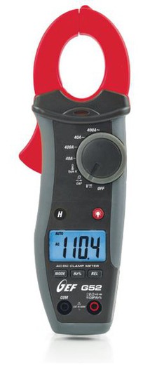 HT G52 Pinza amperimétrica 400ACC/CA con medida de temperatura