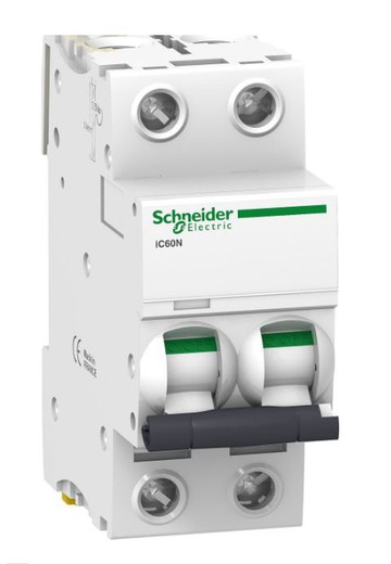 Magnetotérmico Schneider Electric A9F79210 IC60N 2P 10A C