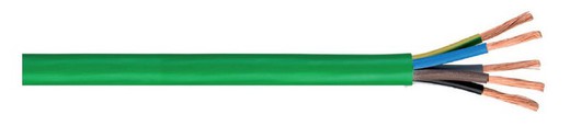 Manguera verde RZ1-K 3x1,5 mm2 libre de halógenos. Rollo 100 m.
