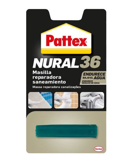 Masilla reparadora para saneamiento Pattex Nural 36