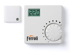 Termostato digital FER 8 RF sin hilos para calderas Ferroli