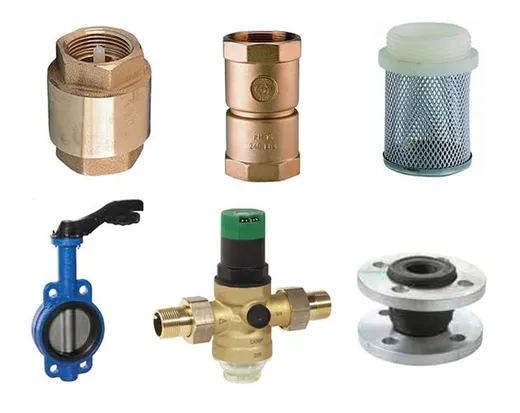 Válvulas y accesorios de fontanería