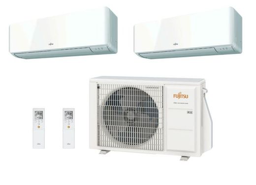 Aire acondicionado 2x1 Fujitsu AOY40UI-KB + ASY25MI-KMC + ASY25MI-KMC WiFi