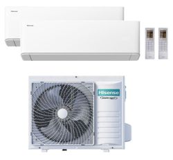 Aire acondicionado 2x1 Hisense Uni Pure White 25+35