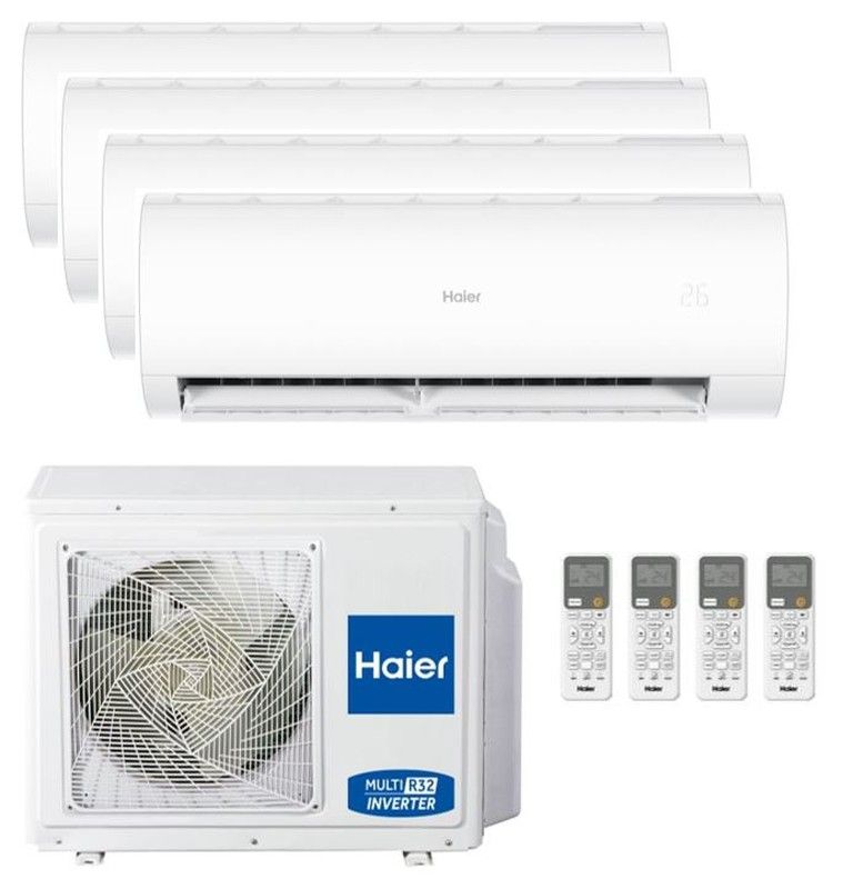 Aire acondicionado 4x1 Haier Perla Premium 25+25+35+35