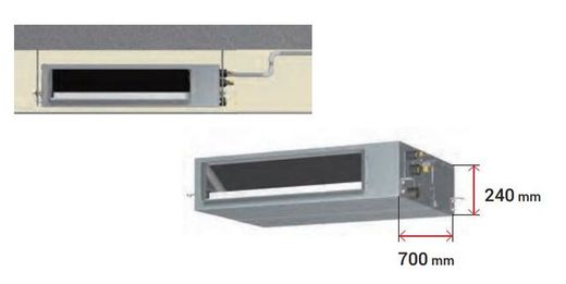 Aire acondicionado Fujitsu ACY125-KMT Conducto