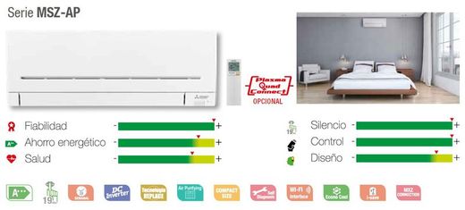 Aire acondicionado Mitsubishi Electric MSZ-AP60VGK WiFi