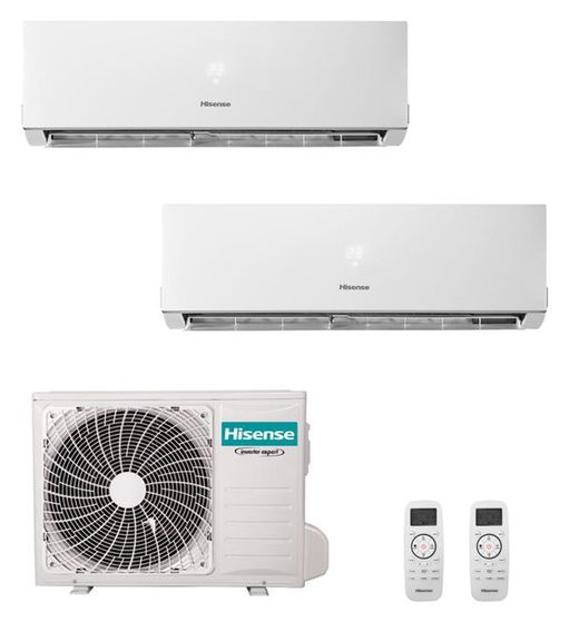 Aire acondicionado Multisplit 2x1 Hisense 2AMW50U4RXA + DJ35VE0BG + DJ25VE0BG