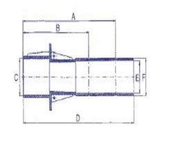 Astralpool Pasamuros 300 mm conexión anterior rosca hembra 2"