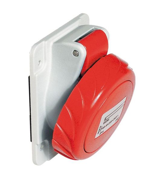 Base enchufe inclinada 32A 3PNT 380-415V IP67 TOR
