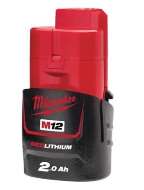 Batería Milwaukee M12 2.0AH
