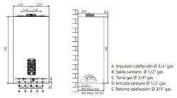 Caldera Chaffoteaux Urbia Advance Link 25 mixta