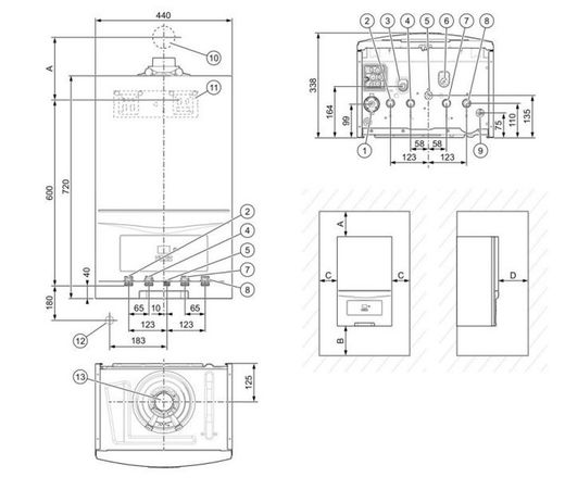 Caldera Vaillant ecoTEC pure VMW 236/7-2 mixta de gas natural