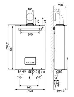 Calentador Saunier Duval Opaliatherm F12