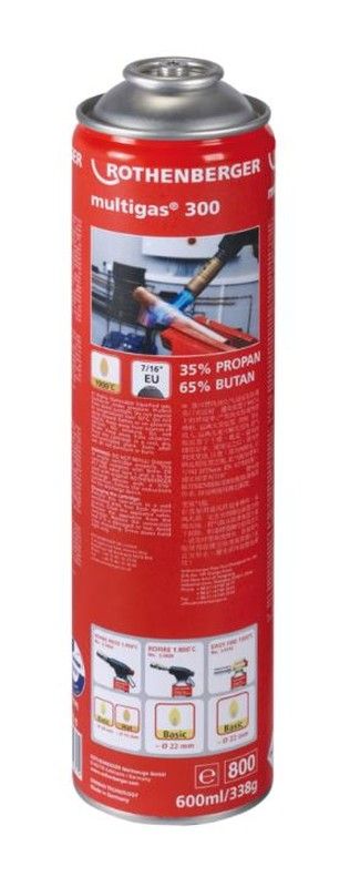 Botella de gas Rothenberger Multigas 300