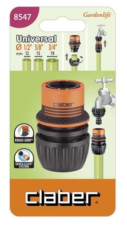 Claber 8547 Conector universal 1/2" - 5/8" - 3/4"