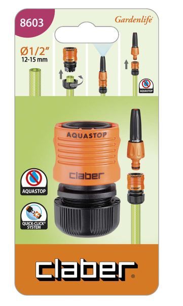 Claber 8603 Conector Aquastop 1/2"