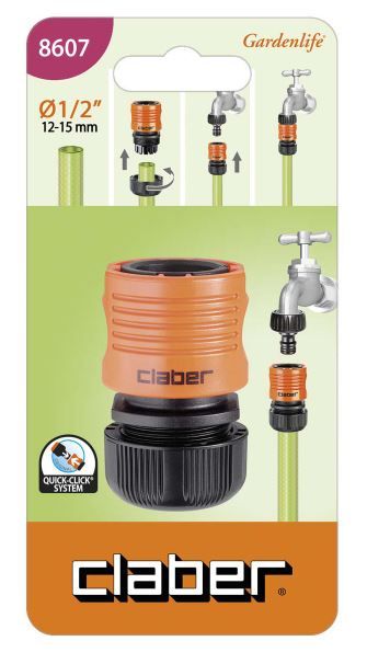 Claber 8607 Conector automático 1/2"