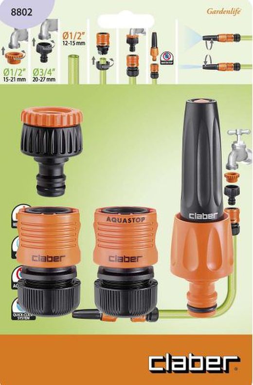 Claber 8802 Juego lanza + conector 1/2"