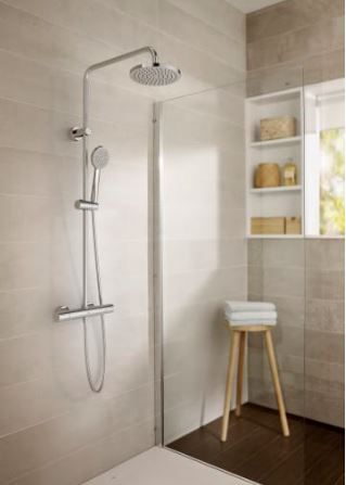 Columna de ducha termostática Roca Victoria T-Plus