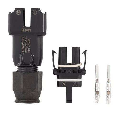 Conector Enphase Q-CONN-R-10M macho monofásico