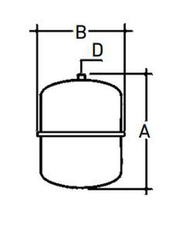 Vaso de expansión Baxi Vasoflex/S de 12 litros para ACS