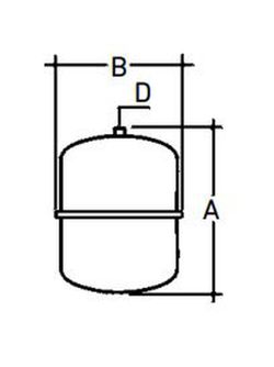 Vaso de expansión para calefacción Baxi Vasoflex de 50 litros
