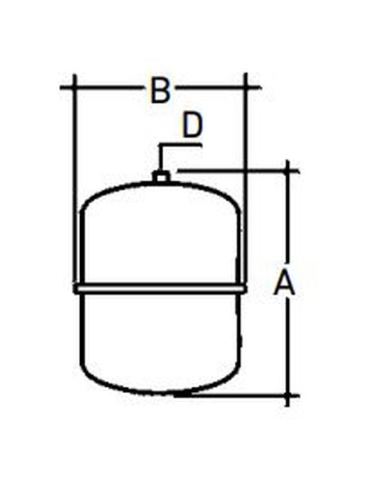 Vaso de expansión para calefacción Baxi Vasoflex de 50 litros