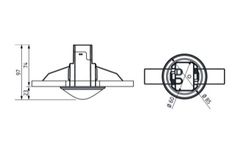 Detector de movimiento interior Theben theMova S360-100 DE WH