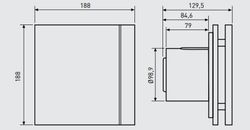 Extractor de baño S&P Silent-100 CRZ Design