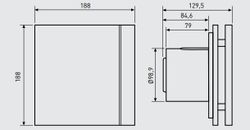 Extractor de baño S&P Silent-100 CZ Design