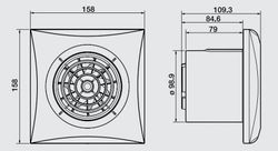 Extractor de baño temporizado S&P Silent-100 CRZ