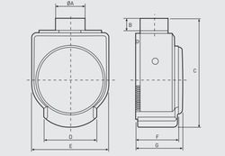 Extractor de cocina con filtro S&P CK-40 F