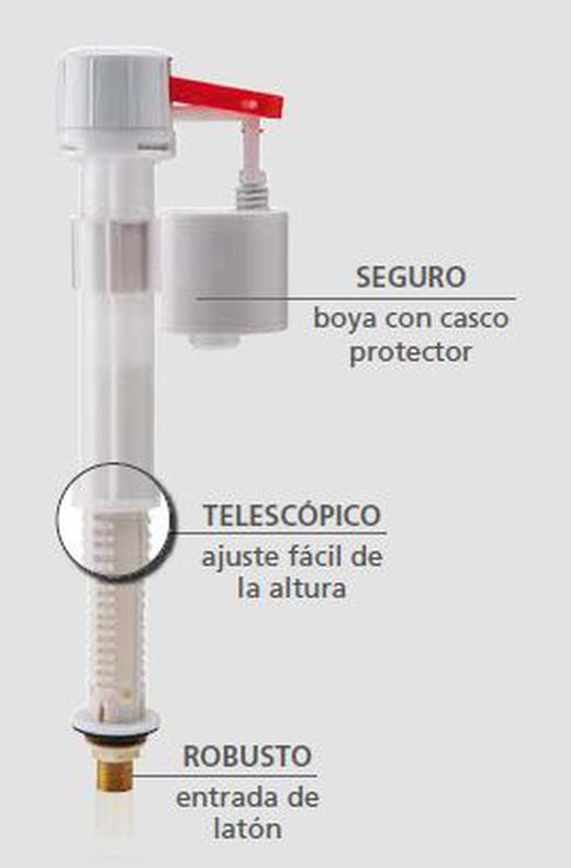 Grifo flotador Wirquin F90 servo-válvula inferior