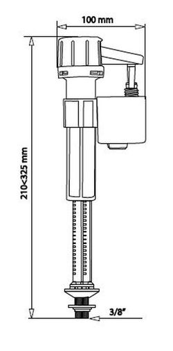 Grifo flotador Wirquin F90 servo-válvula inferior