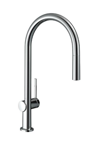 Grifo monomando de cocina 210 Hansgrohe Talis M54 caño extraíble 1 jet ...
