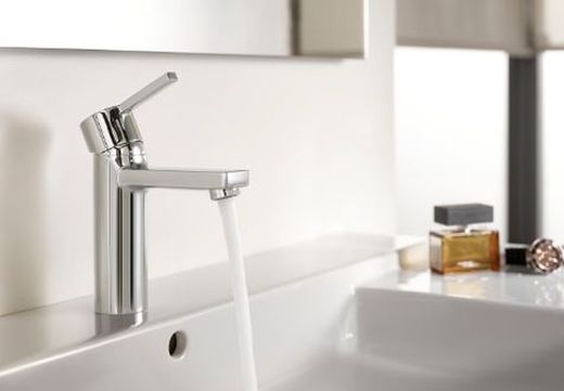 Grifo monomando Roca Naia para lavabo con desagüe