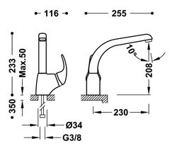 Grifo monomando Tres 172440