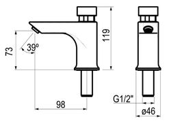 Grifo Presto XT L agua fría