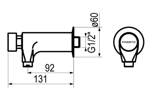 Grifo Presto XT P agua fría