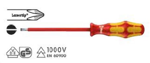 HT 006125 Destornillador aislado de punta plana 160 i VDE 6,5x150