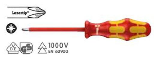 HT 006164 Destornillador aislado Pozidriv 165 i PZ VDE PZ2x100