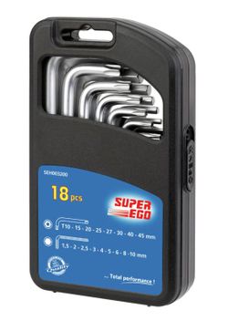 Juego Super-Ego 9 llaves Allen + 9 llaves Torx