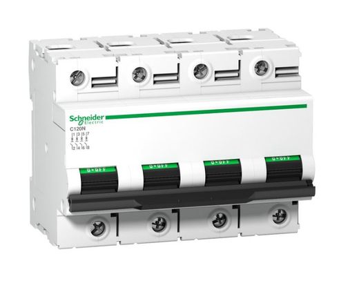 Magnetotérmico Schneider Electric A9N18376 C120N 4P 125A C 10000A 415V