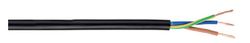Manguera negra H05VV-F 3x1 mm2. Rollo 100 m.